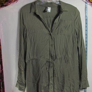 *2/$10*H & M Divided dark green dress size 2